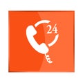 Vector icon indicates the availability of telephone