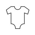 Vector icon infant shirt