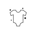 Vector icon infant shirt