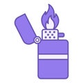 Colored Lighter Icon. Royalty Free Stock Photo