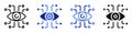 Vector icon or logo of machine vision