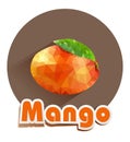 Vector icon of mango triangles