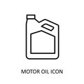 Vector icon with motor icon. Outline drawig.Vector icon with motor icon. Outline drawig