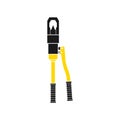 Vector icon of the nut cutter tool. Hand tool for removing damaged or rusted nuts