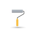 Vector icon paint roller tools for wall painting tool kit sign, Royalty Free Stock Photo