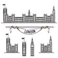 Vector icon of the Palace of Westminster