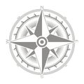 Vector icon set with compass rose Royalty Free Stock Photo