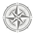 Vector icon set with compass rose Royalty Free Stock Photo