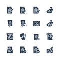 Icon set of legal documents