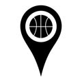 Vector icon of the stadium location and navigation. Vector illustration on a white background