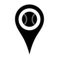 Vector icon of the stadium location and navigation. Vector illustration on a white background