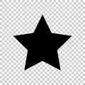 Vector icon star. Flat icon.