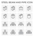 Beam pipe icon