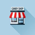 Vector icon of stylish shop or store or boutique