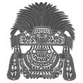 Vector icon with Tepantitla the great goddess of Teotihuacan