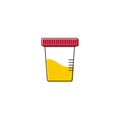 Vector icon for urine test Royalty Free Stock Photo