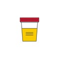 Vector icon for urine test Royalty Free Stock Photo