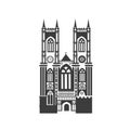 Vector icon of Westminster Abbey Royalty Free Stock Photo