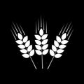 Vector icon of wheat ears Royalty Free Stock Photo