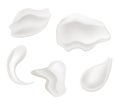 Vector icon White moisturizer and collagen Foam Cream Mousse Soap Lotion Royalty Free Stock Photo
