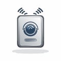 Vector Icon of a Wireless Security Camera Royalty Free Stock Photo