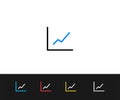 Line Graph Icon. Premium quality graphic design. Editable Stroke Royalty Free Stock Photo