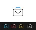 Business Bag & Briefcase Vector Icon. Premium quality graphic design. Editable Stroke Royalty Free Stock Photo