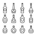 Vector icons bottles