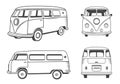 Vector Icons Hippie Bus