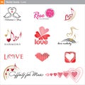 Vector icons: love