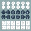 Vector icons pointers Royalty Free Stock Photo