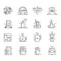 Coffee icons illustration