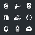 Vector Icons Set of WC.