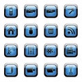 Vector icons set for web applications Royalty Free Stock Photo