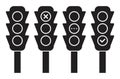 vector icons of traffic light Royalty Free Stock Photo
