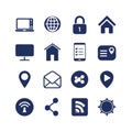 Vector Icons for Website and Mobile App Development Royalty Free Stock Photo