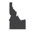 Vector Idaho Map silhouette