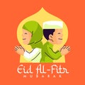 vector idul fitri illustration template Royalty Free Stock Photo