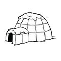 Vector Igloo Royalty Free Stock Photo