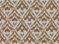 Vector Ikat seamless pattern