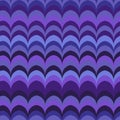 Vector ikat wave lilac seamless pattern