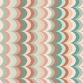 Vector ikat wave parrot feather retro seamless pattern