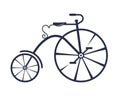 Vector Illustartion of the Penny-Farthing. Royalty Free Stock Photo