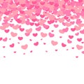 Vector illustrated Valentine`s day patterns. Royalty Free Stock Photo