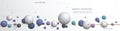 Vector, Illustration abstract element with dynamic 3d shape, gradient color background. Minimal line pattern, circle, geometric Royalty Free Stock Photo