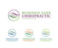 Chiropractic logo design on white