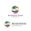 Chiropractic logo design on white