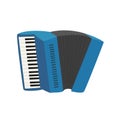 Accordion. Musical instrument. Vector illustration