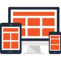 adaptive layout concept flat web icon concept