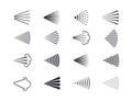 Aerosol, drop, spray icon set. Vector illustration. Flat design Royalty Free Stock Photo